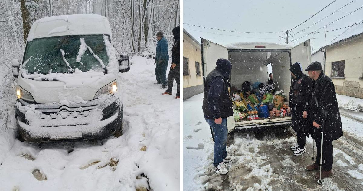 Daruvarski bajkeri probijali se kroz snijeg da bi spasili životinje od gladi
