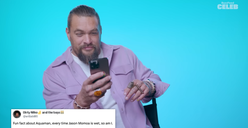Jason Momoa u urnebesnom videu reagirao na pohotne tvitove obožavateljica