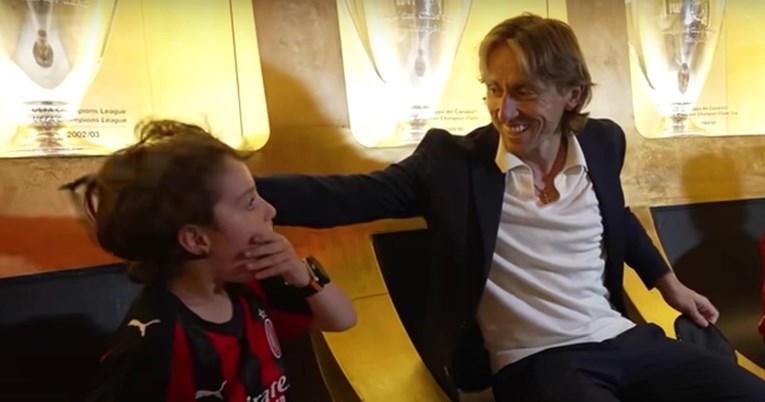 Dječaci su sjedili s maskama na očima. Pogledajte reakciju kad se pojavio Modrić