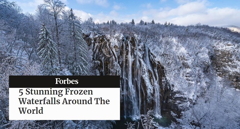Forbes na listu najljepših smrznutih vodopada uvrstio čarobne hrvatske slapove