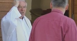 VIDEO Splitski svećenik prije mise urlao na novinare: "Neka vas đava nosi"