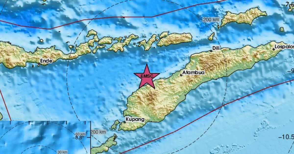 Jak potres pogodio indonezijski otok Timor