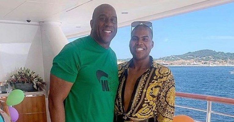 Magic Johnson visited Split on a megayacht