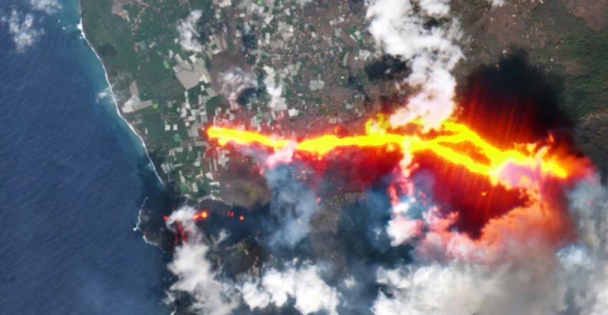 FOTO Potoci lave na La Palmi progutali 1186 zgrada. Ovo su nove satelitske snimke