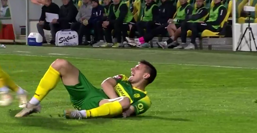 VIDEO Igrač Istre teško se ozlijedio u prvoj minuti