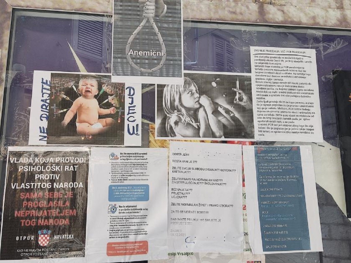 FOTO Ovo je plakat u Zadru, omča oko riječi Anemični