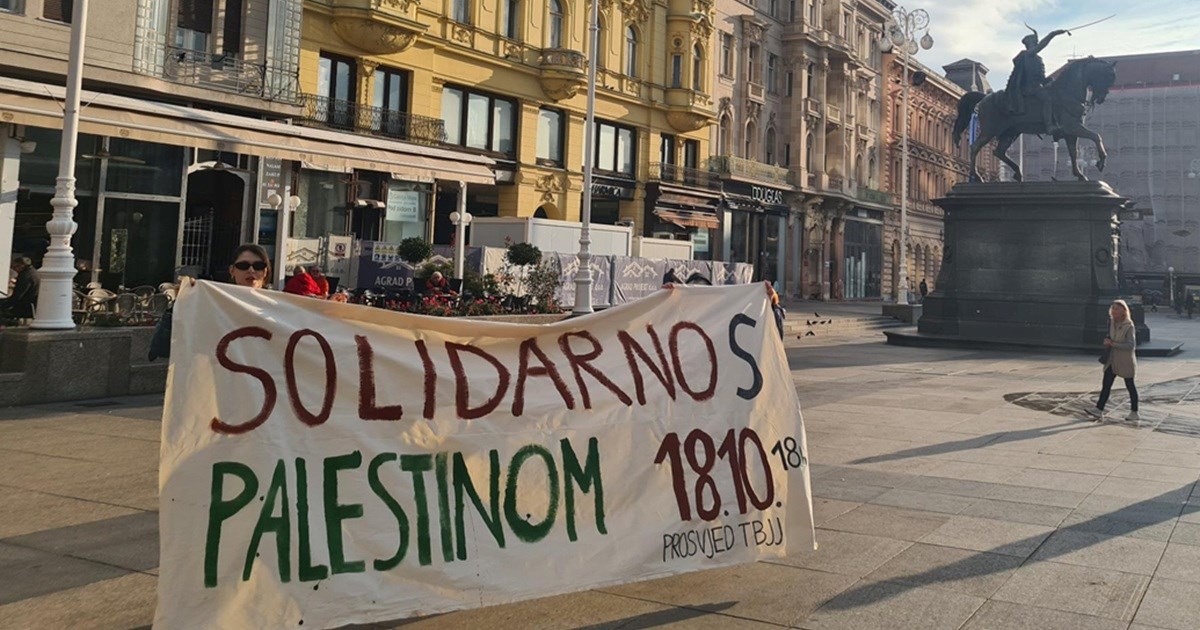 Najavljen novi prosvjed za Palestinu u Zagrebu