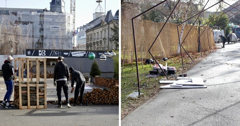 FOTO I VIDEO Završio je zagrebački Advent, pospremaju se kućice i ukrasi