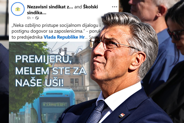 Plenković prozvao Grad Zagreb, sindikat mu odgovorio: "Melem ste za naše uši"