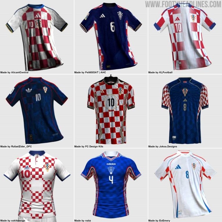 Hrvatska nakon 26 godina mijenja dobavljača dresova? Procurile slike mogućih dizajna