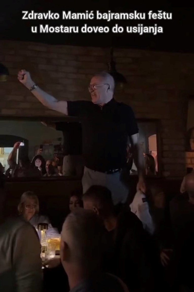 Zdravko Mamić slavio Bajram u Mostaru pa se popeo na stolicu kad je čuo jedan hit