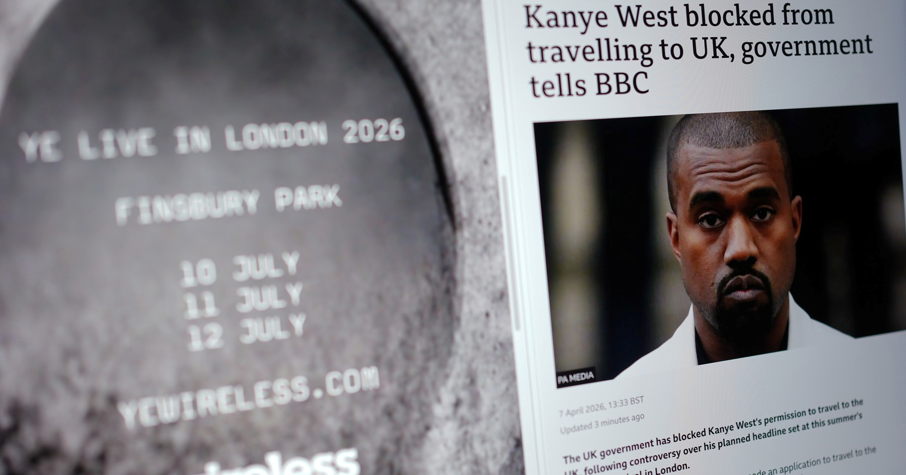 Kanye je za nastup na festivalu u Londonu trebao biti plaćen više od 12 milijuna eura