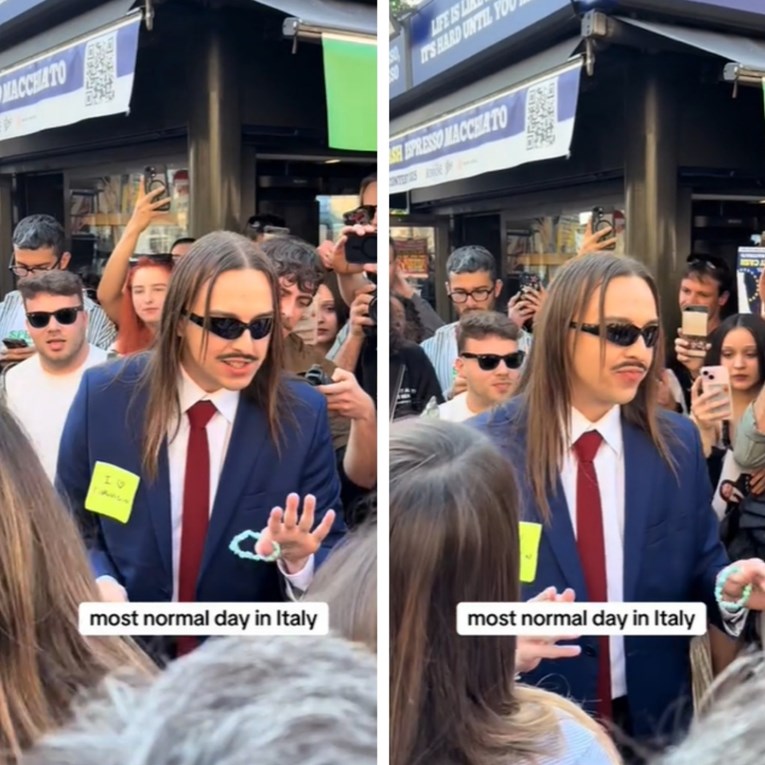 Tommy Cash u Italiji zapjevao Espresso Macchiato, snimka je viralna