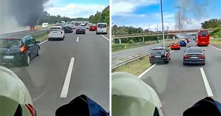 VIDEO Vatrogasci objavili video probijanja na A1: Hitni koridor spašava živote