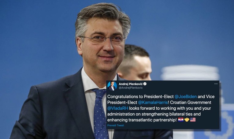 Plenković čestitao Bidenu na osvajanju izbora