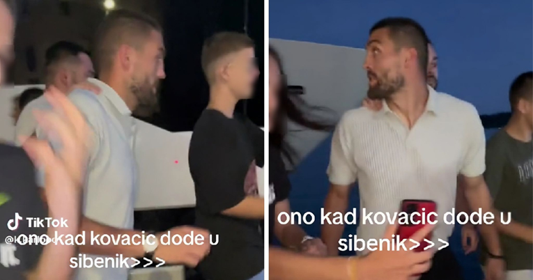 Kovačića u Šibeniku okružili fanovi, njegova reakcija na dječakovo psovanje je hit