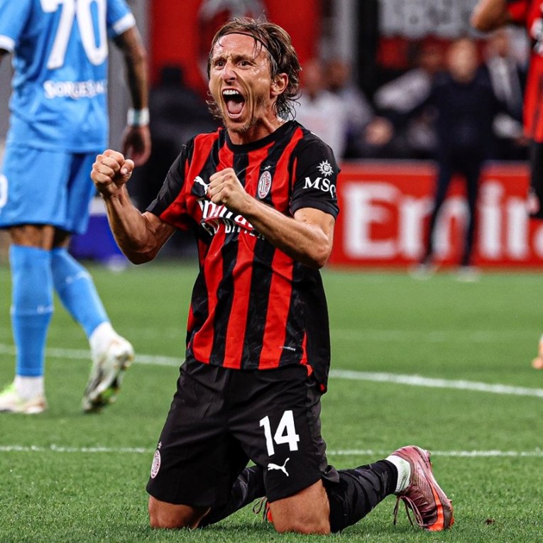 Milan objavio fotografiju Modrića koji slavi pobjedu u derbiju uz samo dvije riječi