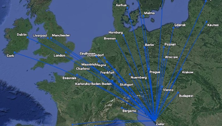 Ryanair značajno smanjio linije prema Hrvatskoj