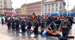 VIDEO Klečavci opet zauzeli Trg, prosvjednici glasno bubnjali