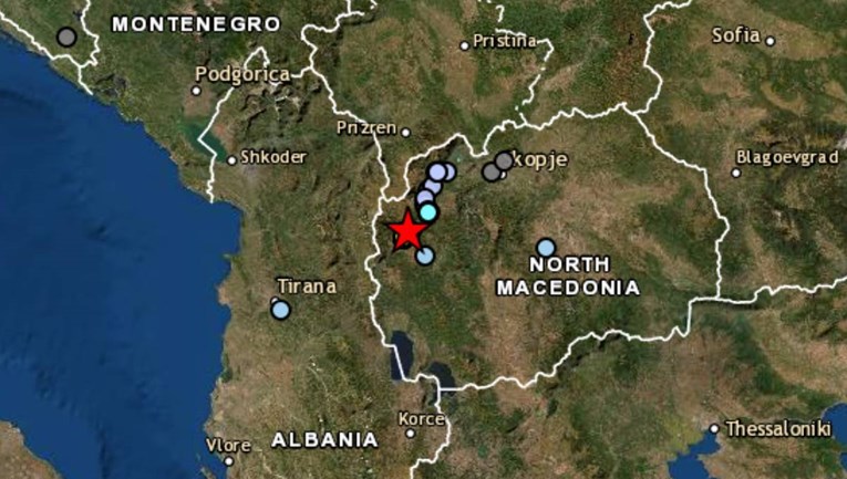 U Makedoniji potres magnitude 3.4