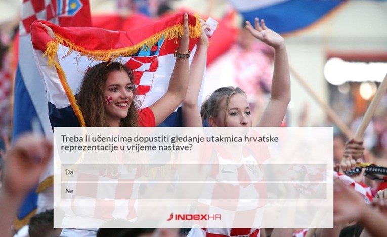 ANKETA Trebaju li učenici za vrijeme utakmica Hrvatske biti oslobođeni nastave?