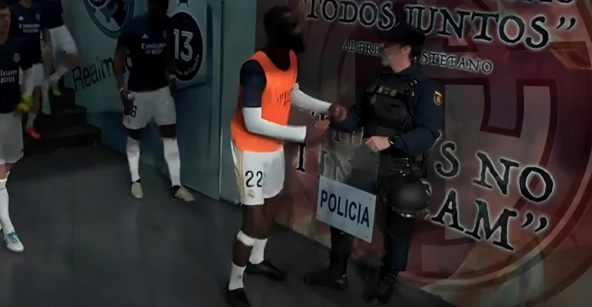 Rudiger pokušao preplašiti policajca u tunelu prije El Clasica. Pogledajte reakciju