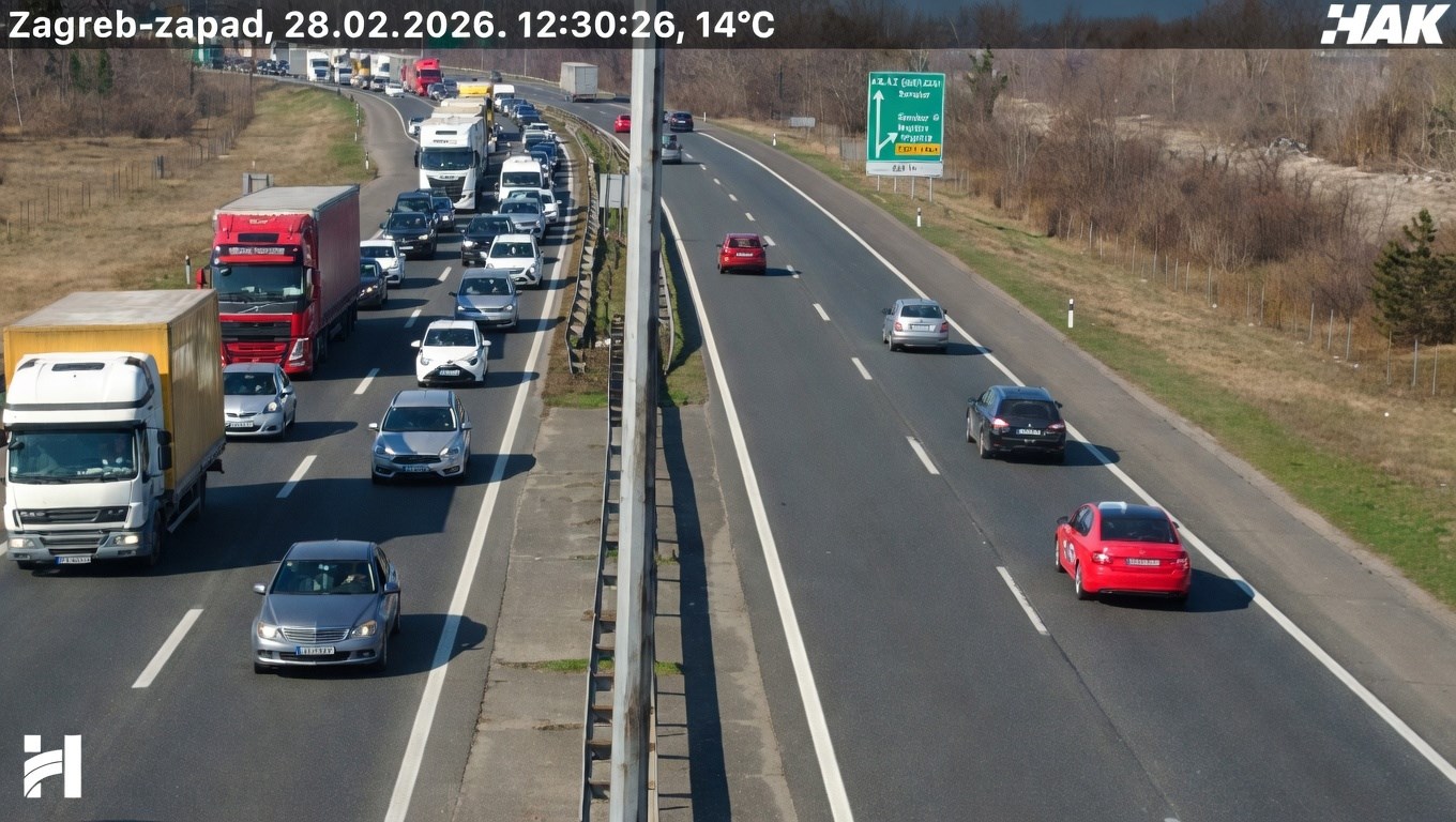 Gužva je na zagrebačkoj obilaznici