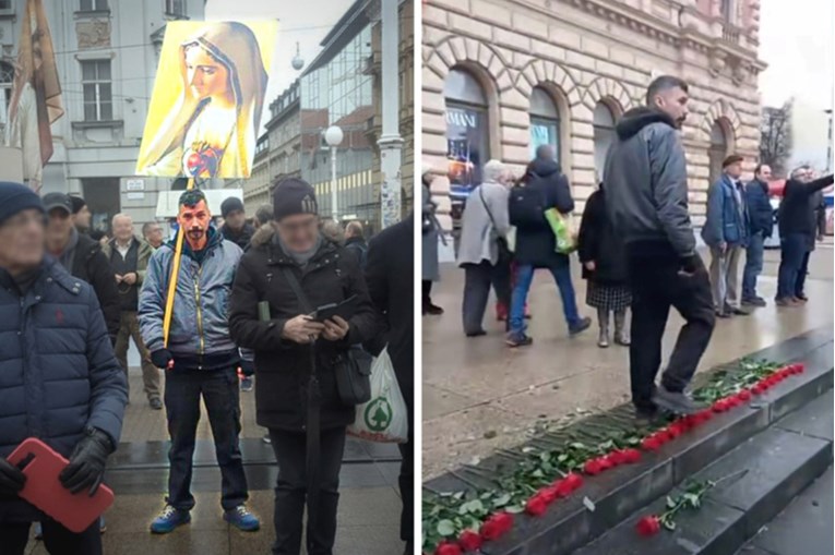 Muškarac u Zagrebu gazio ruže za ubijene žene