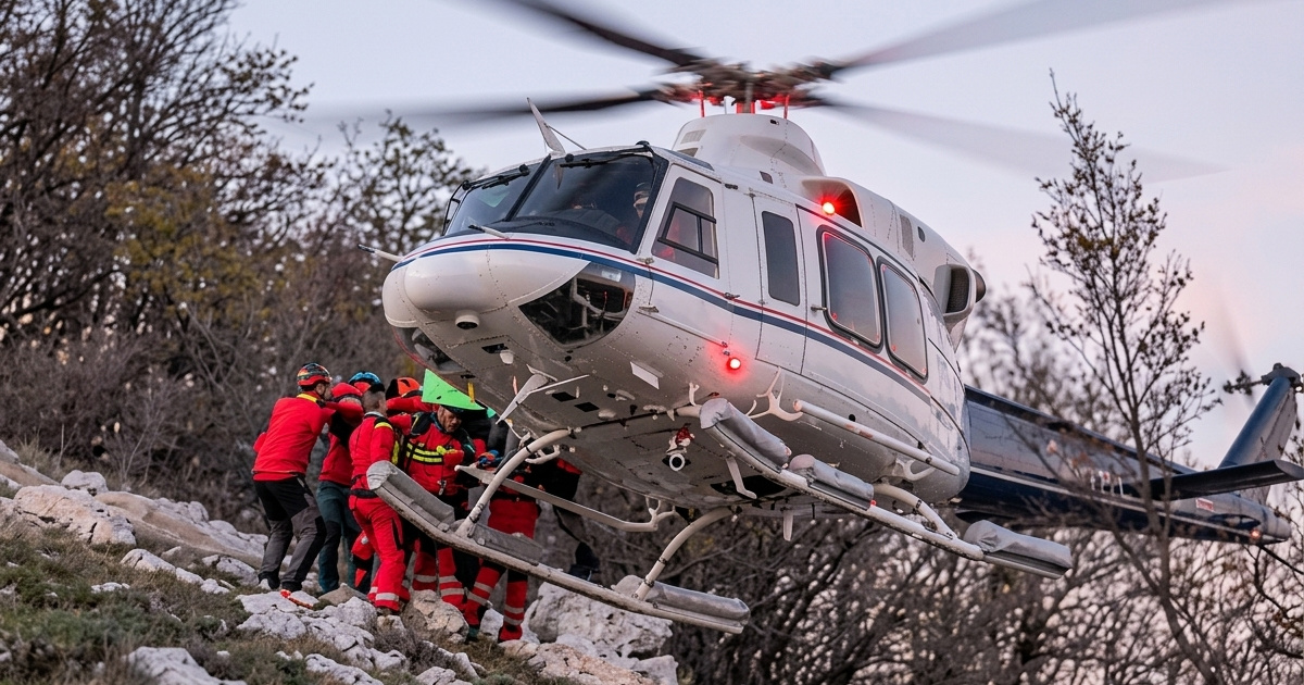 VIDEO Paraglajder pao ispod brda Medviđak. Britanac spašen helikopterom MUP-a