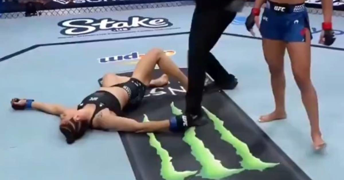 VIDEO Nevjerojatne scene u UFC-u. Borkinja glumila da je u nesvijesti?