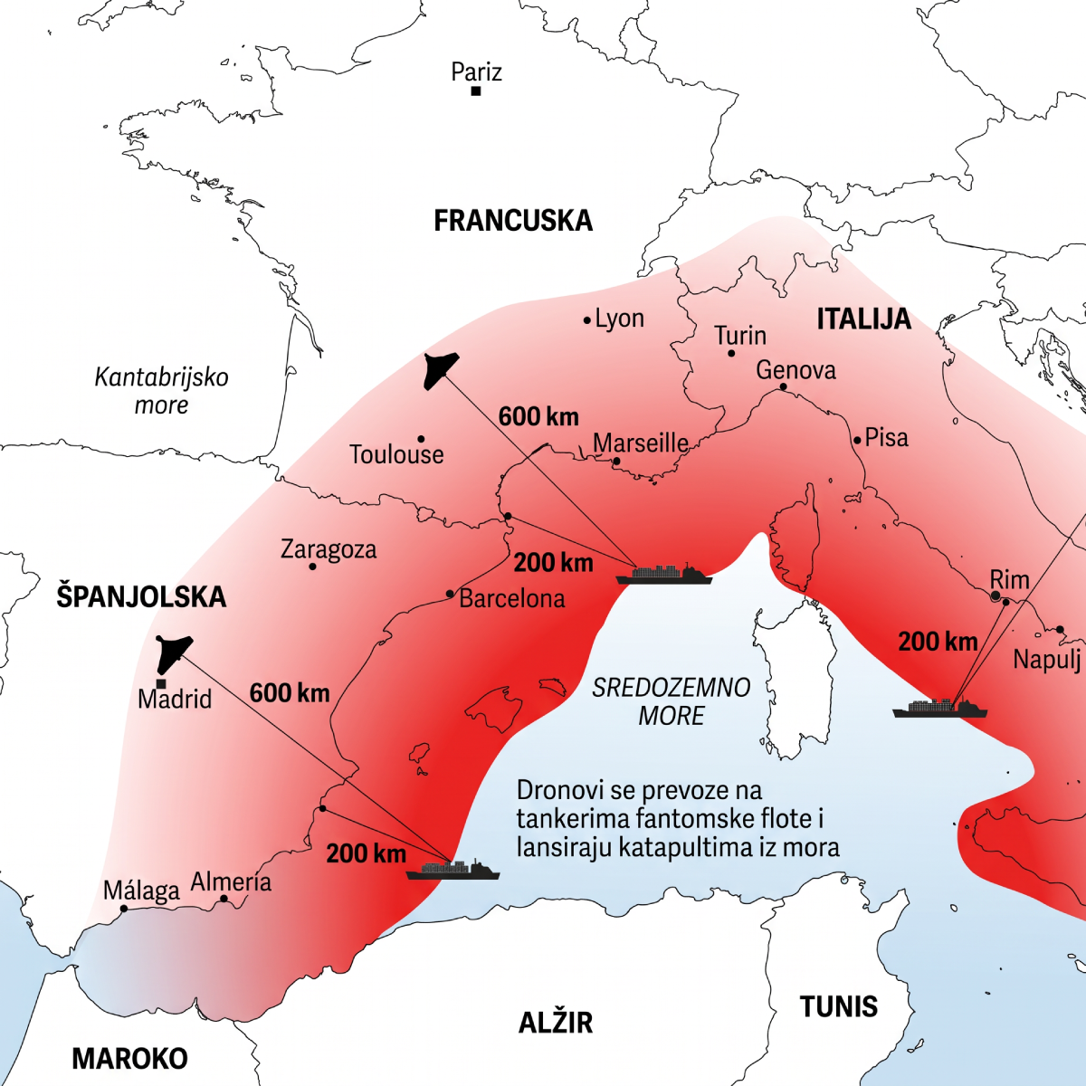 CIA: Rusi planiraju udare dronovima po zemljama Mediterana, krenuli bi s mora