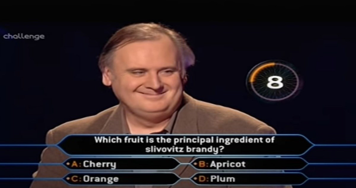 Britanski Milijunaš iz 2001.: Tipa za milijun kuna pitali o šljivovici, on zvao mamu