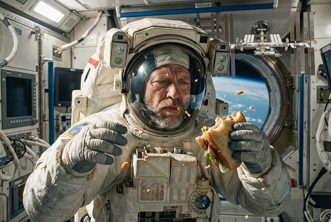 Kako astronauti jedu bez da im hrana leti po kabini?