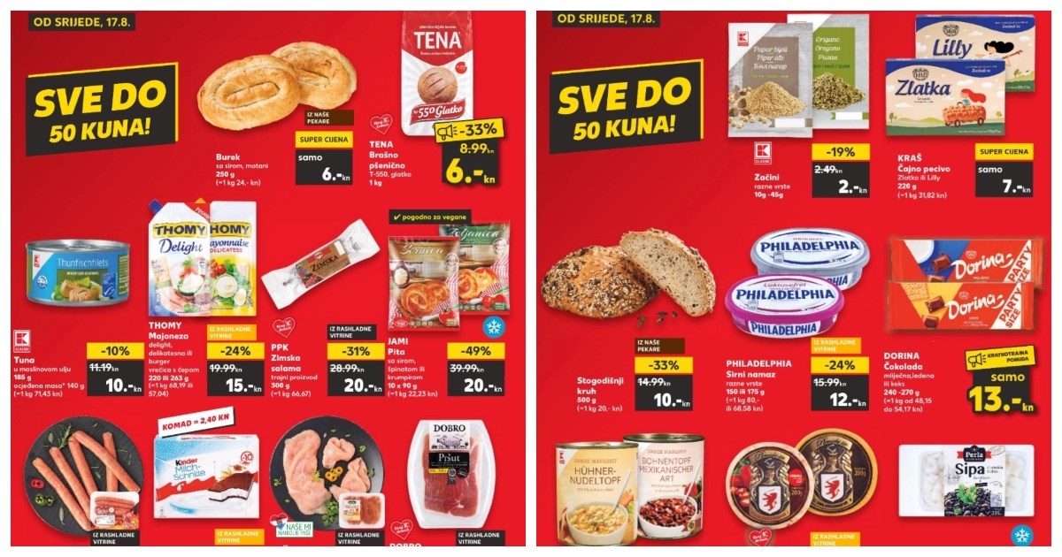 Kaufland ima akciju proizvoda do 50 kuna, evo što vrijedi nabaviti po dobrim cijenama