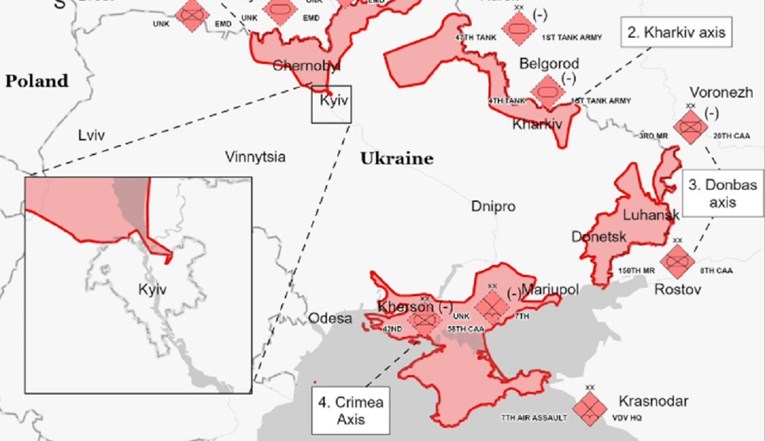 Američki analitičari objavili kartu: Ovo su dijelovi Ukrajine koje je Putin osvojio