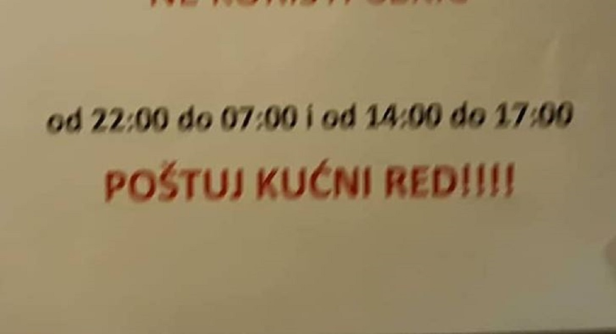 Poruka susjedima iz Dalmacije izazvala raspravu: "Nema kućnog reda u zgradama"
