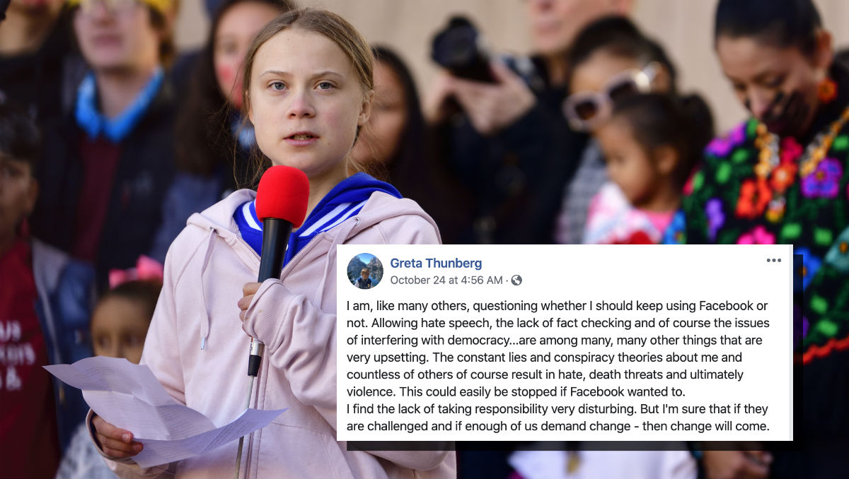 Greta Thunberg zaprijetila napuštanjem Facebooka