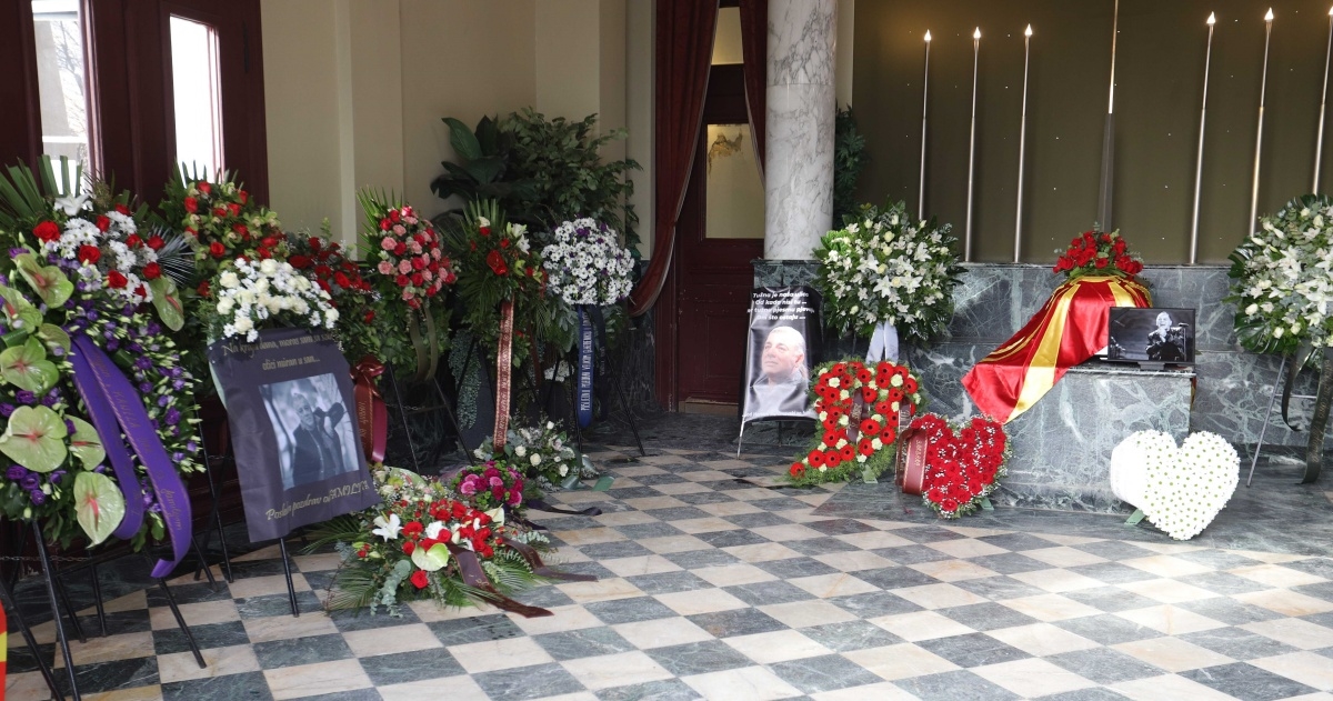 Lijes Akija Rahimovskog bio je prekriven makedonskom zastavom