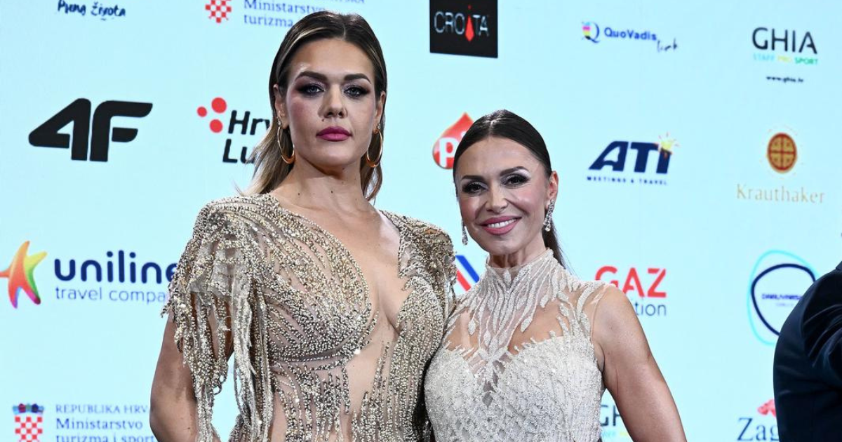Mila Horvat i Sandra Elkasević zablistale u raskošnim haljinama na svečanosti