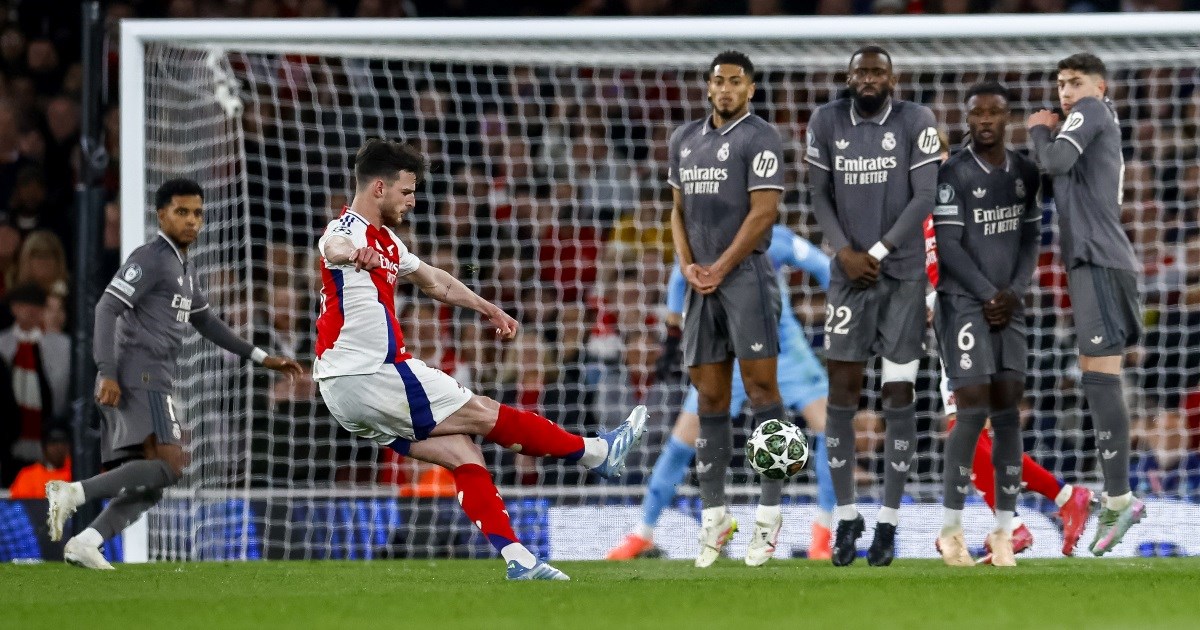 Pogledajte majstorije Declana Ricea. Zabio je Realu dva slobodnjaka u 12 minuta