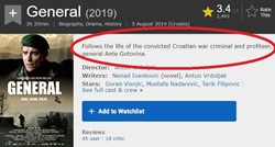 Opis Generala na IMDb-u: Prati život osuđenog ratnog zločinca i profitera
