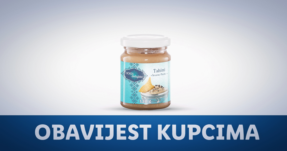 S tržišta povučeni pasta od sezama i oljušteni sezam