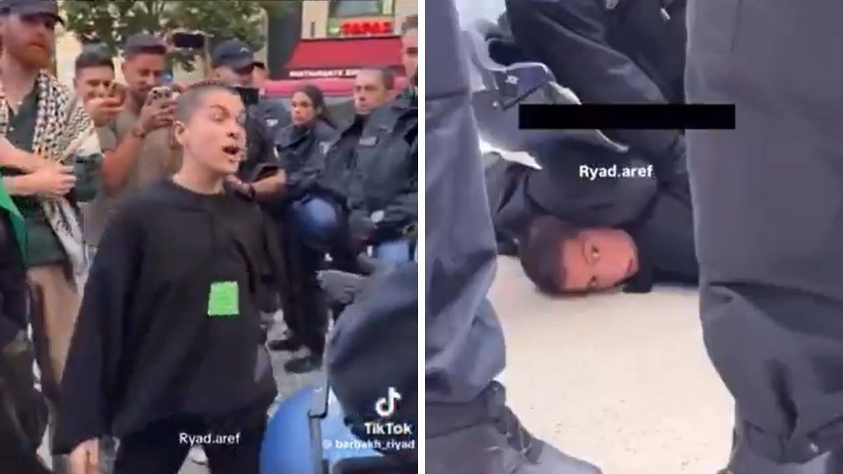 VIDEO Propalestinska prosvjednica urlala na njemačke policajce. Nije se dobro provela