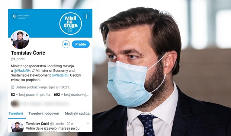 Ministar Ćorić (tć) odgovorio na sprdnje koje su ga dočekale kad je stigao na Twitter