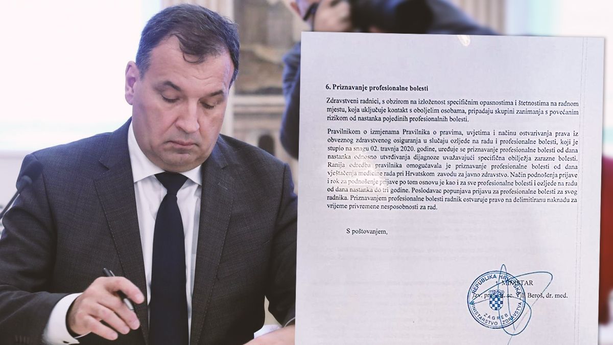 Beroš potpisao: Liječnicima će u jeku epidemije biti plaćeni prekovremeni sati