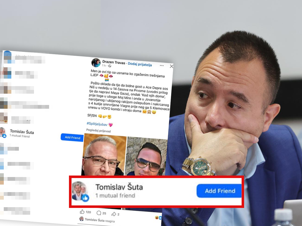 Splitski vijećnik: Šuta je lajkom podržao objavu iz septičke jame interneta