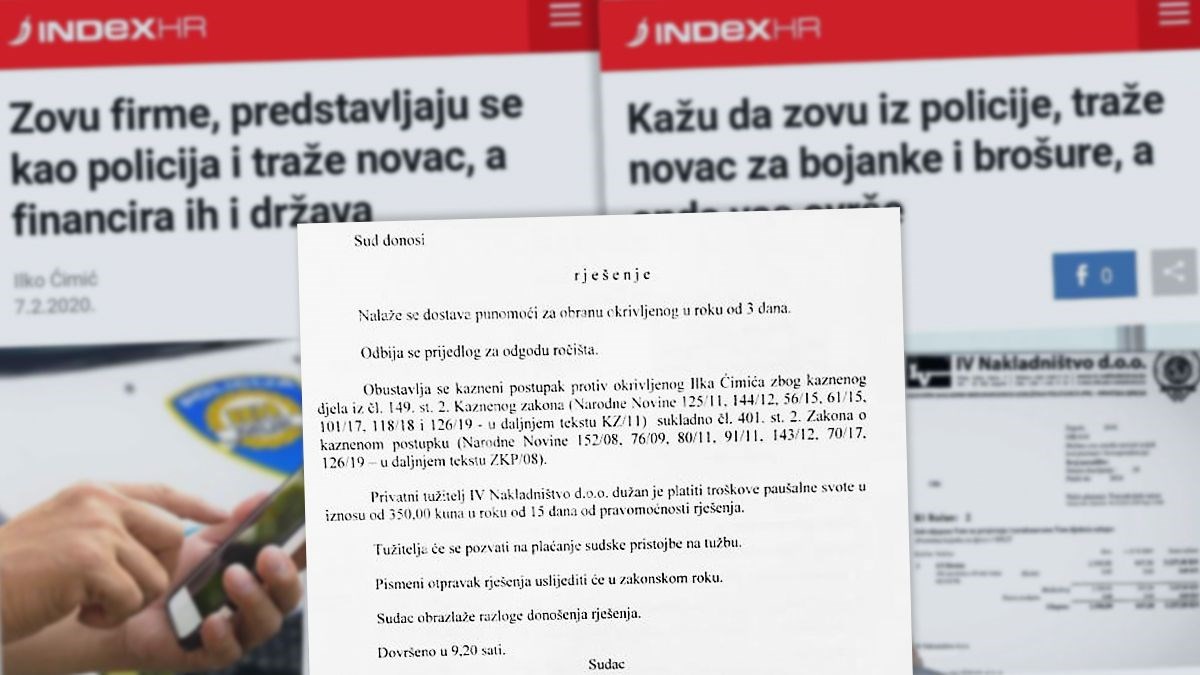 Predstavljaju se kao policija i traže novac. Razotkrili smo ih, izgubili su na sudu