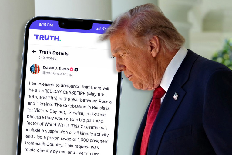 Trump: Rusija i Ukrajina dogovorile trodnevno primirje. To je početak kraja rata