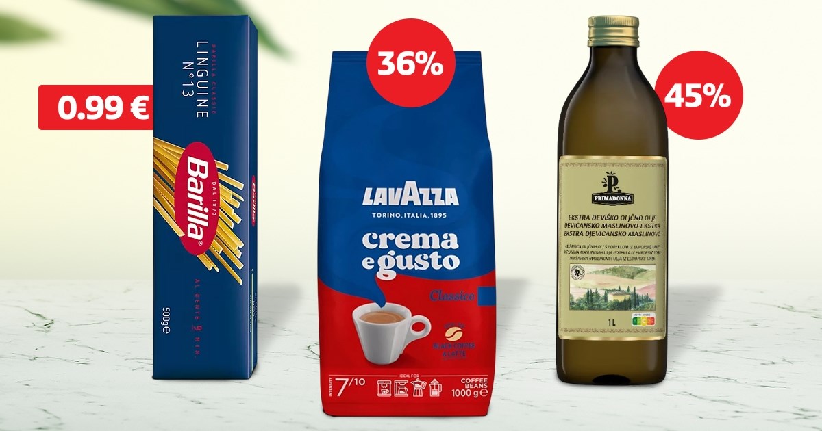 Barilla tjestenina je u gotovo svim trgovinama na brutalnoj akciji