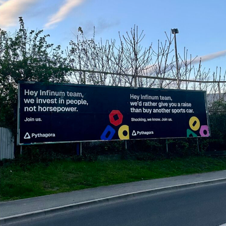 Zagrebački startup postavio plakate pod prozore firmi čije radnike želi